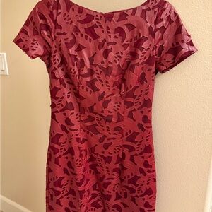 Alexia Admor Burgundy Lace Mini Dress